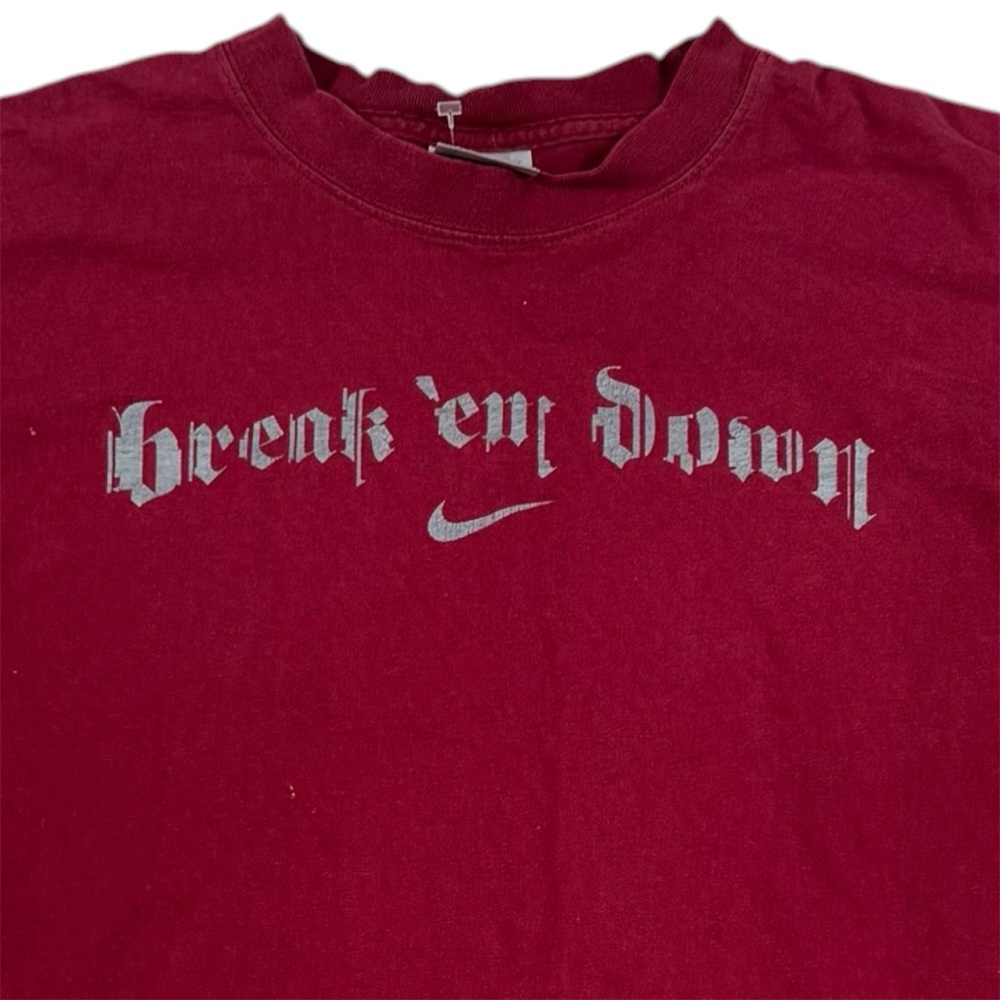 Vintage Y2k Nike Hoops Long Sleeve Shirt Center Swoosh Logo Basketball Men Large